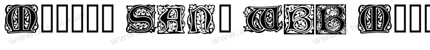 Morris Sans W01 Medi字体转换
